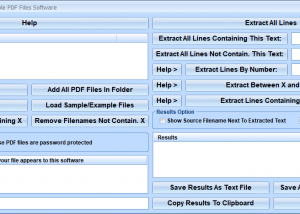 Extract Data & Text From Multiple PDF Files Software screenshot