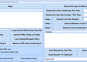 software - Extract Data & Text From Multiple Web Sites Software 7.0 screenshot