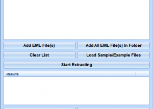 Extract Email Addresses From EML Files Software screenshot