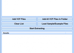 Extract Email Addresses From Multiple VCF Files Software screenshot