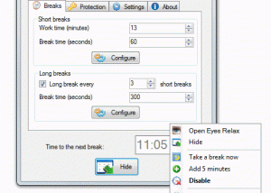 software - Eyes Relax 0.87.4548.22233 screenshot