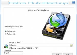 software - Fabs AutoBackup 6.0.1.25353 screenshot