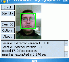 FaceCell EDK Trial screenshot