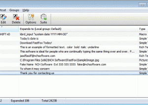 software - FastFox Typing Expander 2.35 screenshot