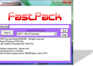 software - FastPack32 2.8 screenshot