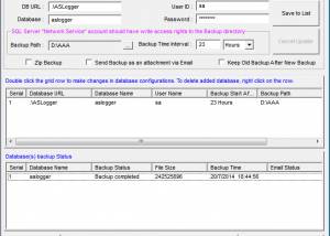 software - FastSQLBackup-SQL Server Backup Manager 1.3 screenshot