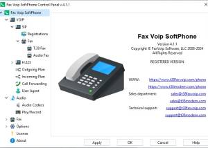 software - Fax Voip Softphone 4.1.1 screenshot