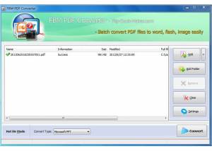 software - FBM PDF Converter 1.6 screenshot