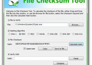 software - File Checksum Tool 1.41 screenshot