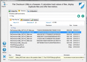 software - File Checksum Utility 2.1.0.0 screenshot