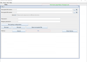 software - File Encoder Application 1.5 screenshot