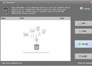 software - File Shredder 4.1.2 screenshot