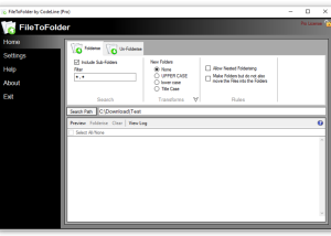 FileToFolder screenshot