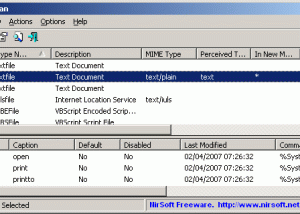 software - FileTypesMan 2.00 screenshot