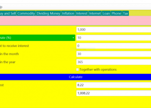 Financial Calculator (Windows setup) screenshot