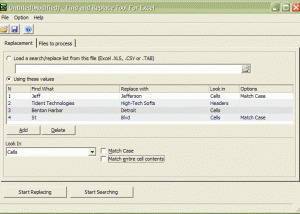 Find and Replace Tool for Excel screenshot