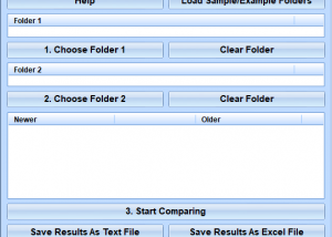 Find Differences Between Two Folders Software screenshot