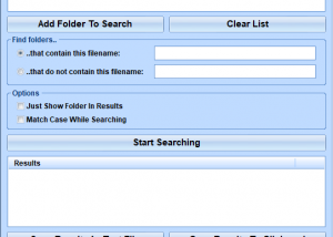 software - Find Folders That Do or Do Not Contain Certain Files or Folders Software 7.0 screenshot