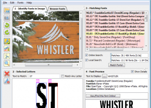 software - Find my Font Win_Free 3.4.02 screenshot