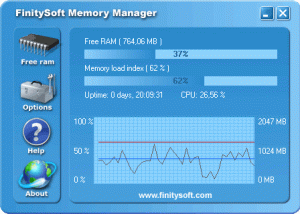 FinitySoft Memory Manager screenshot