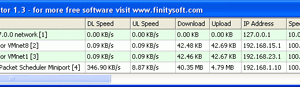 software - FinitySoft Network Monitor 1.3.2.581 screenshot