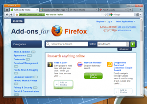 Firefox 4 screenshot