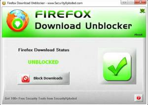 software - Firefox Download Unblocker 6.0 screenshot