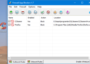 software - Firewall App Blocker 1.7 screenshot