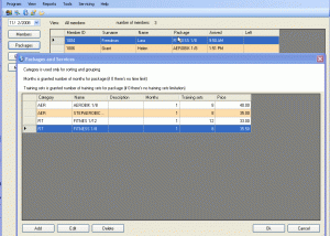software - Fitness manager 4.0.1 screenshot
