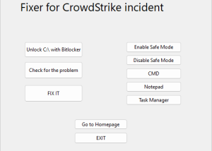 Full Fixer for CrowdStrike Incident screenshot