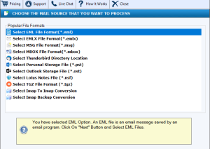 FixVare EML to MSG Converter screenshot