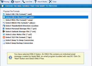 software - FixVare EMLX to EML Converter 2.0 screenshot