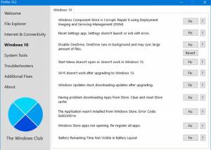 FixWin for Win 10 screenshot