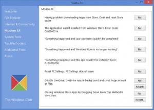 FixWin for Win 8 screenshot
