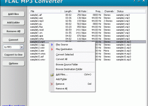 software - FLAC MP3 Converter 3.3 Build 1058 screenshot