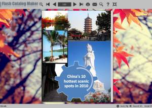 Flash Catalog Templates of Maple Leaves screenshot
