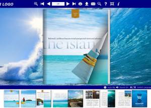 Flash Flip Book Templates of Sea Theme screenshot