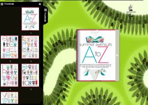 Flash flip book theme of Fruit Cut screenshot