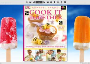 Flash Flip Book Theme of Ice Cream screenshot