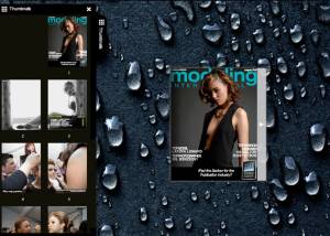 Flash flip book theme of Rain screenshot