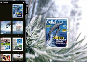 Flash flip book theme of Winter screenshot