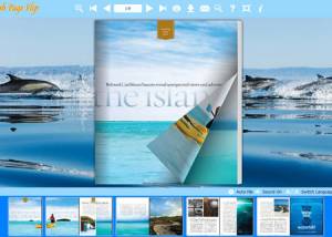 Flash Flip Book theme with Dolphin style screenshot