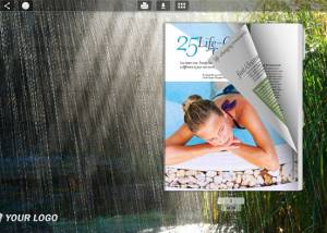 Flash Magazine Themes in Rain Style screenshot