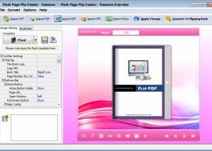 software - Flash Page Flip Creator -  freeware 2.8 screenshot