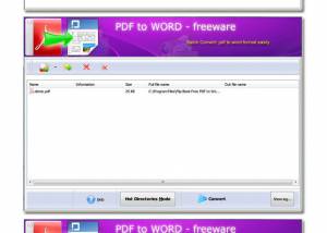 software - Flash Page Flip Free PDF to Word 2.6 screenshot