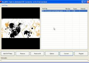 software - Flash to GIF Animation Converter 2.0 screenshot