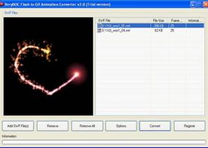 software - Flash to Gif Animation Converter v2.0 screenshot