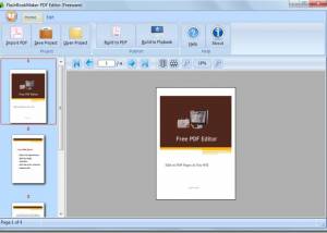 software - FlashBookMaker PDF Editor 2.6 screenshot
