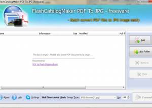 software - FlashCatalogMaker PDF to JPG 1.0 screenshot