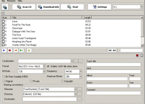 software - FlatCdRipper 1.1.0 screenshot